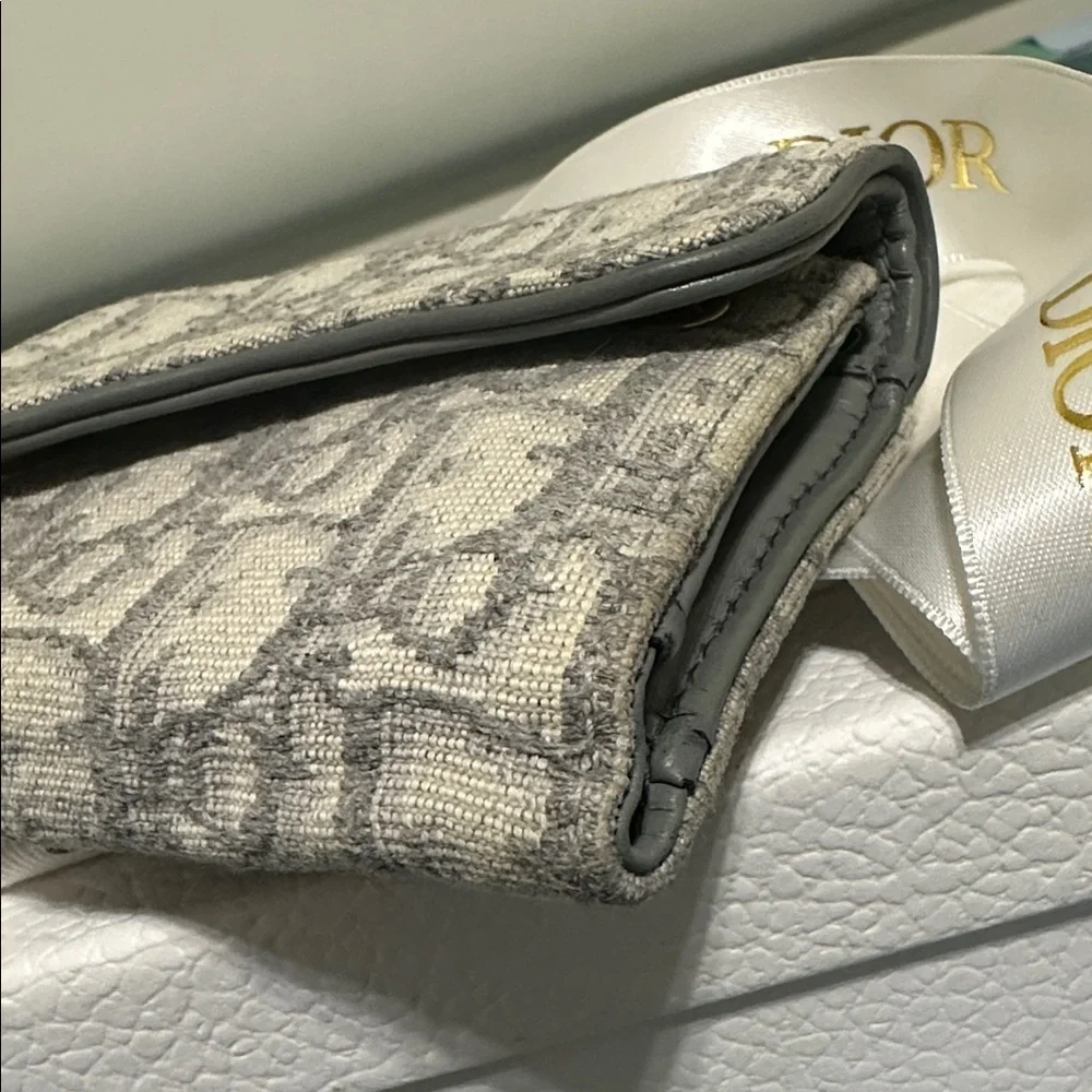 Dior Saddle Compact Tri-Fold Wallet
